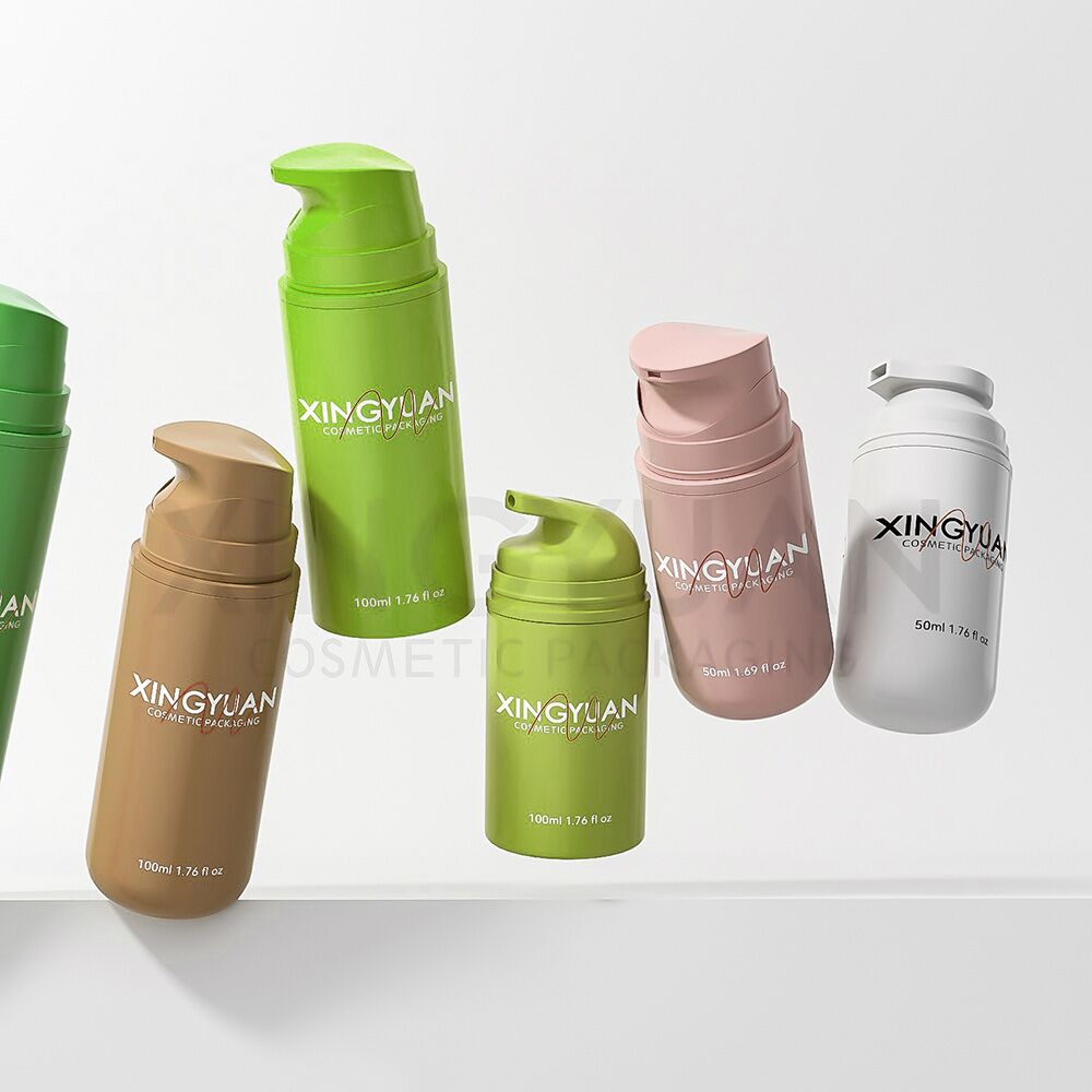 Mono-material airless pump bottle